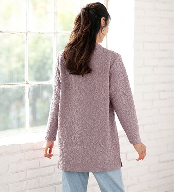 ルフラン（ルフラン）の「【３色組】花柄ふくれジャカードプルオーバー（カットソー）」｜詳細画像