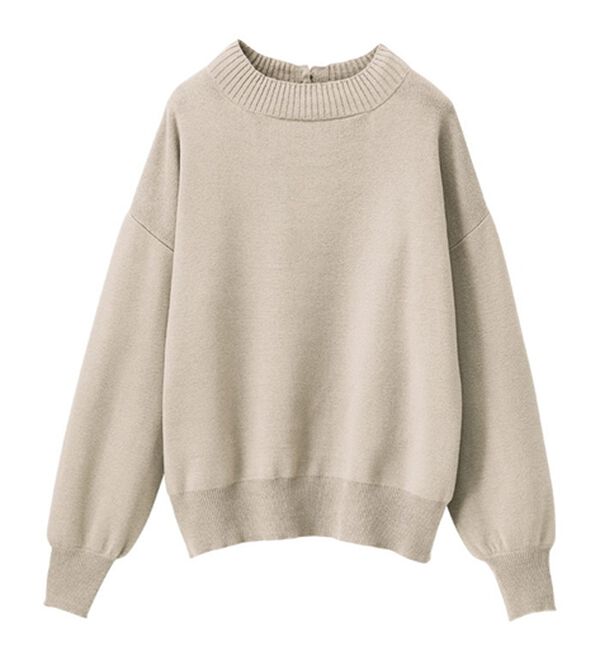 GeeRA（ジーラ）の「ボタン付モチモチニットトップス（ニット・セーター）」｜詳細画像