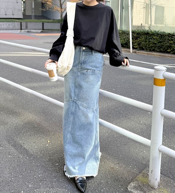 RANAN（ラナン）の「多機能ベーシックオーバーサイズ長袖Tシャツ（Tシャツ）」｜詳細画像