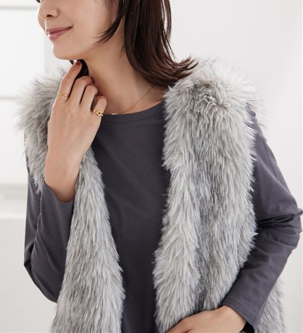 BELLUNA（ベルーナ）の「綿１００％大人顔サマ見えプルオーバー（カットソー）」｜詳細画像