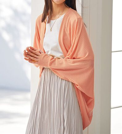 BELLUNA（ベルーナ）の「ひんやりドルマンカットソーカーディガン（その他カーディガン）」