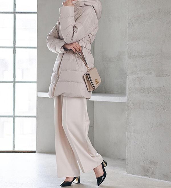 RANAN（ラナン）の「暖かファーフード使いすっきりダウンコート（ダウンコート・ジャケット・ベスト）」｜詳細画像