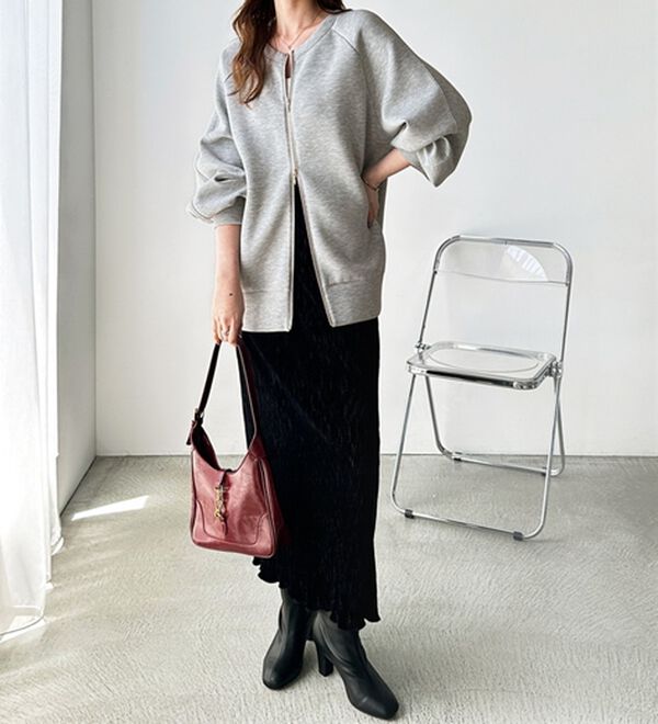 GeeRA（ジーラ）の「前後２ＷＡＹダブルジップスウェット（カットソー）」｜詳細画像