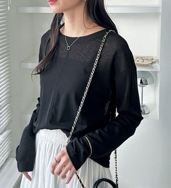 GeeRA（ジーラ）の「着回し自在！スラブシアートップス（カットソー）」｜詳細画像