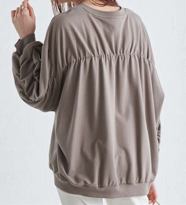 RANAN（ラナン）の「バックギャザーデザインスウェット（カットソー）」｜詳細画像