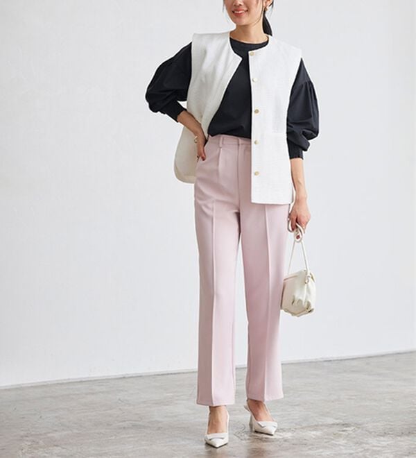 Pierrot（ピエロ）の「２ｗａｙパールボタンブラウス（ブラウス）」｜詳細画像