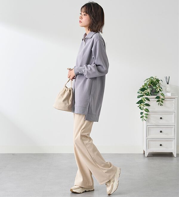 BELLUNA（ベルーナ）の「あったかキレイ！大人のハーフジップチュニック（チュニック）」｜詳細画像