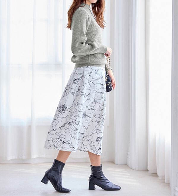 alotta（アロッタ）の「洗える！カシミヤタッチミニケーブルニット（ニット・セーター）」｜詳細画像