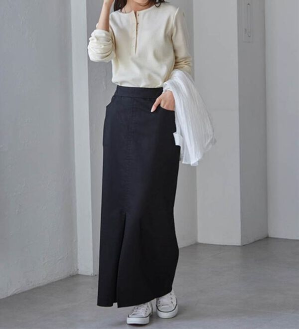 RANAN（ラナン）の「ヘンリーネックワッフルロンＴ（カットソー）」｜詳細画像