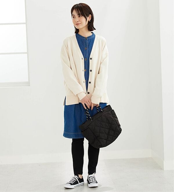 BELLUNA（ベルーナ）の「デニム素材ボタン使いジャケットワンピース（その他ワンピース）」｜詳細画像
