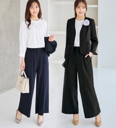 alotta（アロッタ）の「【ブラウス付き３点セット】洗える！多機能セットスーツ（その他スーツ）」