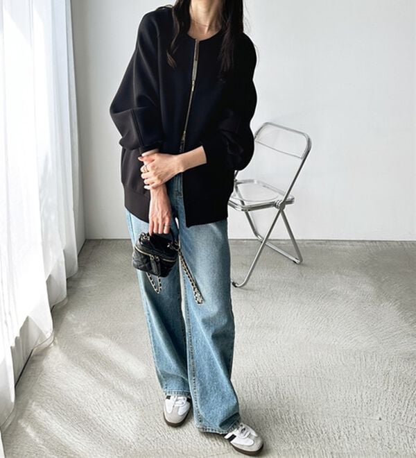 GeeRA（ジーラ）の「前後２ＷＡＹダブルジップスウェット（カットソー）」｜詳細画像