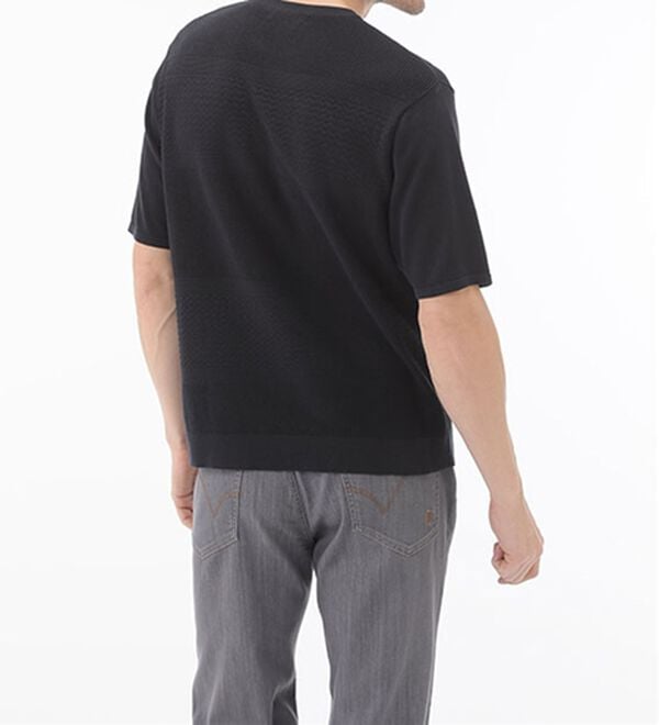 「＜コムルヴァン・オム＞涼感バンブーニットＴシャツ（メンズＴシャツ）」｜詳細画像