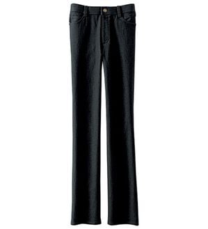 BELLUNA（ベルーナ）の「裏起毛ストレッチブーツカットパンツ（フルレングスパンツ）」｜黒