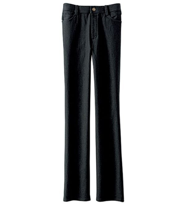 BELLUNA（ベルーナ）の「裏起毛ストレッチブーツカットパンツ（フルレングスパンツ）」｜黒