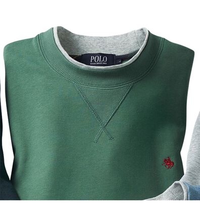 「＜ポロ・ビーシーエス＞裏毛レイヤードトレーナー（メンズトレーナー）」