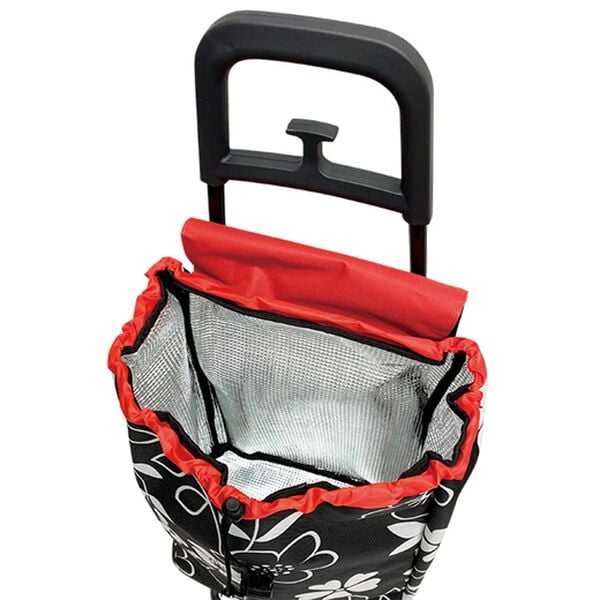 「たっぷり入るショッピングカート　フラワー（その他日用品・趣味雑貨）」｜詳細画像