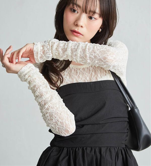 RANAN（ラナン）の「パッチワークレースT（カットソー）」｜詳細画像