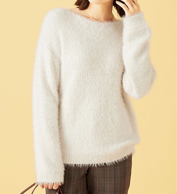 BELLUNA（ベルーナ）の「ふわふわシャギープルオーバー（ニット・セーター）」｜詳細画像