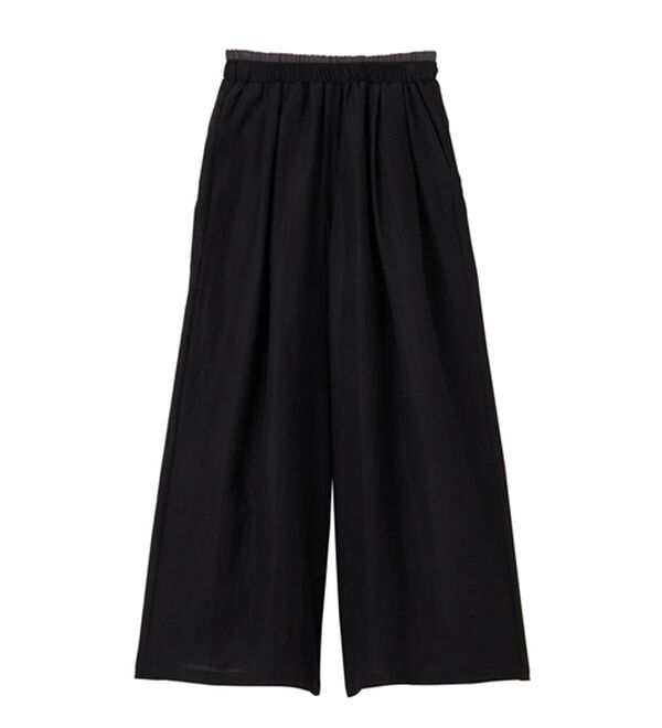 RANAN（ラナン）の「ダブルウエストシアーイージーパンツ（ワイドパンツ・ガウチョ）」｜詳細画像