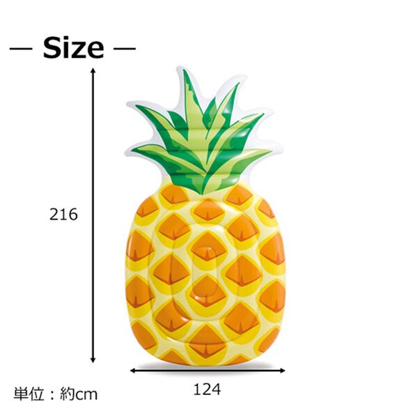 「浮き輪・フロート　パイナップルマット　【夏のＳＮＳ写真映えに／海・プール・レジャーに】（ホビー・アート・ＤＶＤ）」｜詳細画像