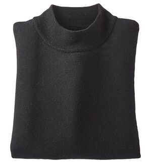 BELLUNA（ベルーナ）の「洗える！メリノウール１００％ハイネックセーター（ニット・セーター）」｜黒