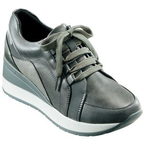 BELLUNA（ベルーナ）の「切替デザインスタイルアップスニーカー（スニーカー）」｜グレー