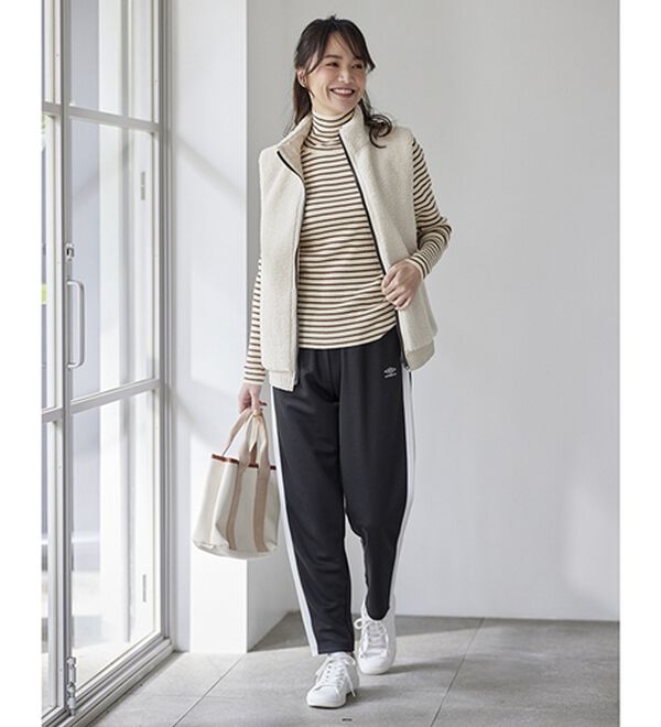 BELLUNA（ベルーナ）の「＜ｕｍｂｒｏ＞ジャージーラインパンツ（その他パンツ）」｜詳細画像