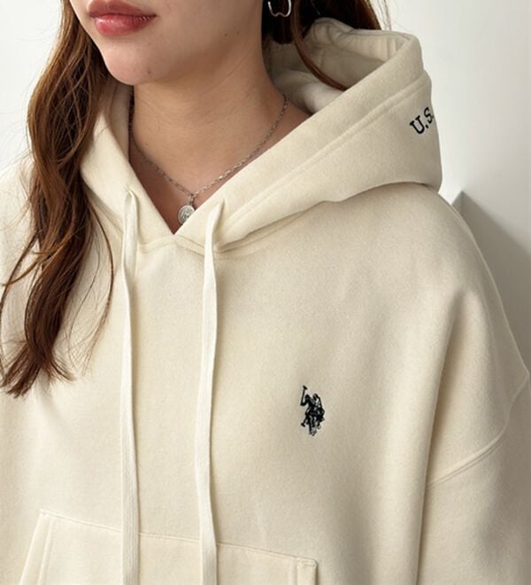 GeeRA（ジーラ）の「【U.S. POLO ASSN.】選べる２丈！フード刺繍裏起毛パーカー（パーカー）」｜詳細画像