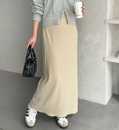 GeeRA（ジーラ）の「セルフカット美脚魅せタイトスカート（ロングスカート）」