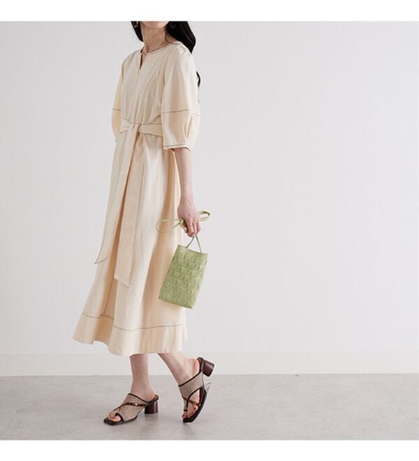 GeeRA（ジーラ）の「前後２ＷＡＹランタンスリーブフレアーワンピース（その他ワンピース）」｜詳細画像