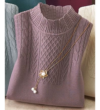 ルフラン（ルフラン）の「コットンシルクカシミヤの優美なニット（ニット・セーター）」