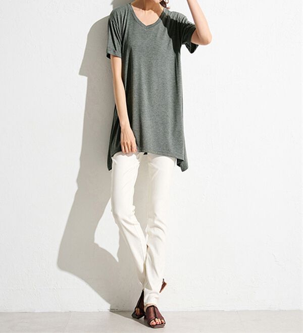 RANAN（ラナン）の「【新色追加・動画】ひんやり！レディゆるシルエットＴシャツ（カットソー）」｜詳細画像