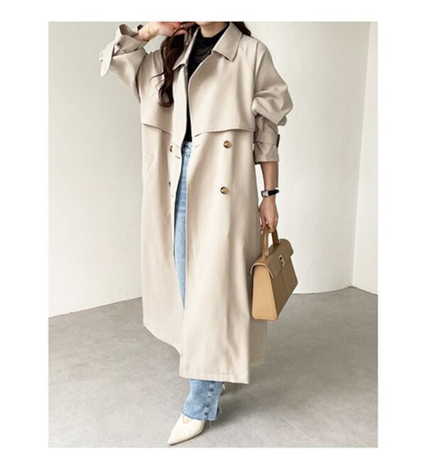 ラブレス　ドラマ着用　バックプリーツ　オーバーコート　リバーコート　ベルト付き LOVELESS】ハンサムな彼女は、ラブレス主義｜【公式】オトナ