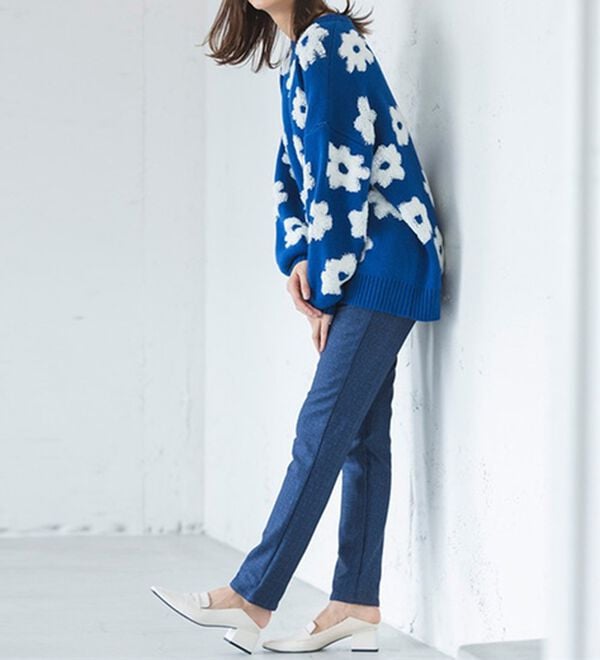 RANAN（ラナン）の「＋１０度素材！蓄熱保温裏起毛ストレッチスリムパンツ（フルレングスパンツ）」｜詳細画像