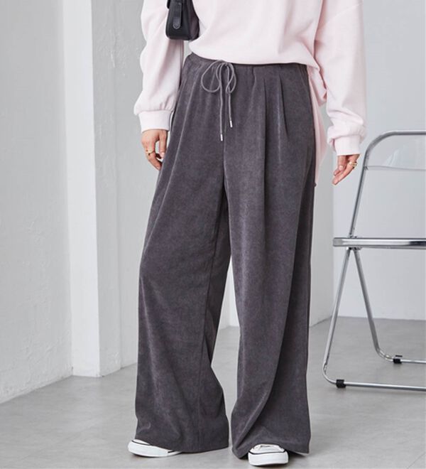 RANAN（ラナン）の「リブタックワイドイージーパンツ（その他パンツ）」｜詳細画像