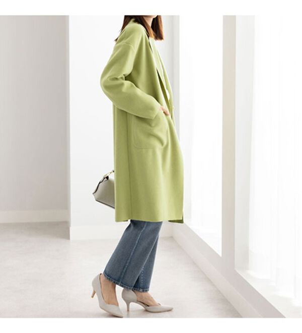 BELLUNA（ベルーナ）の「ウール調ロング丈チェスターコート（ロングコート）」｜詳細画像