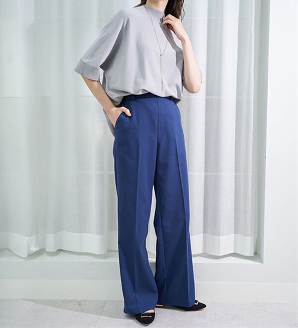 BELLUNA（ベルーナ）の「＜ＳＯＬＯＴＥＸ（Ｒ）＞ワイドパンツ（フルレングスパンツ）」｜詳細画像