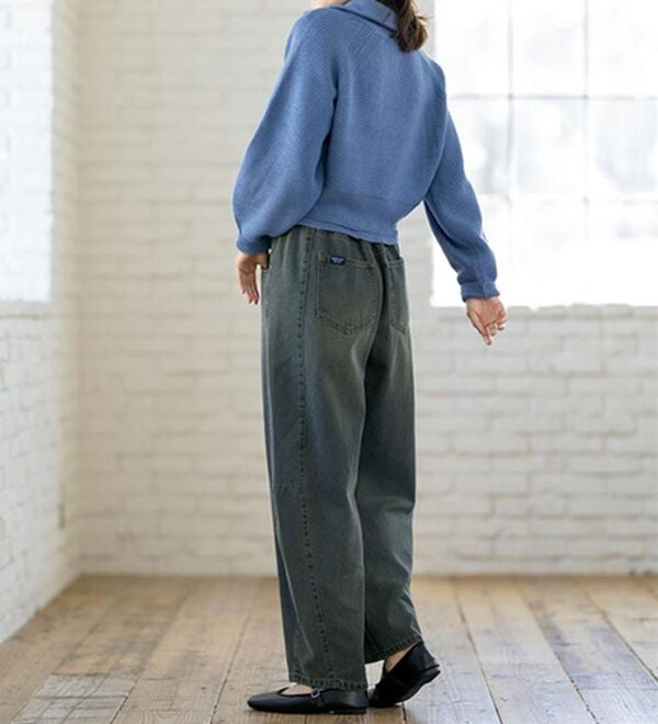 ルフラン（ルフラン）の「【２本組】丸みが可愛いデニムパンツ（フルレングスパンツ）」｜詳細画像