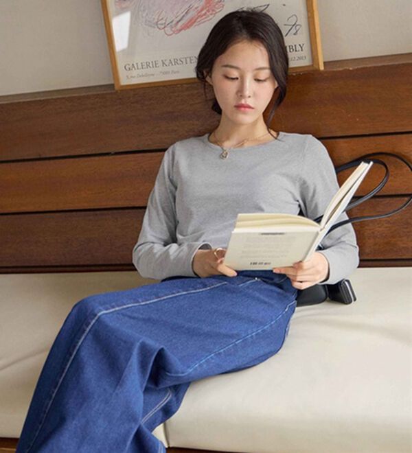 CHAN ME（チャンミ）の「ラウンドネックＴシャツ（Tシャツ）」｜詳細画像