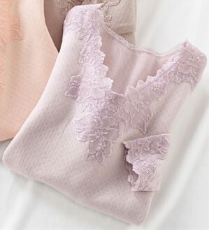 「【日本製】ふんわり暖かインナー・ボトム（肌着・インナーウェア）」｜インナーラベンダー