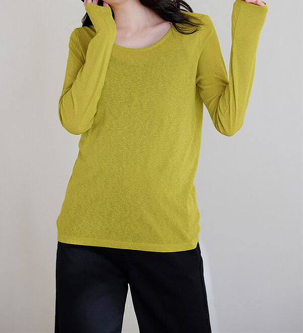 RANAN（ラナン）の「レディシルエットシアートップス（カットソー）」｜詳細画像