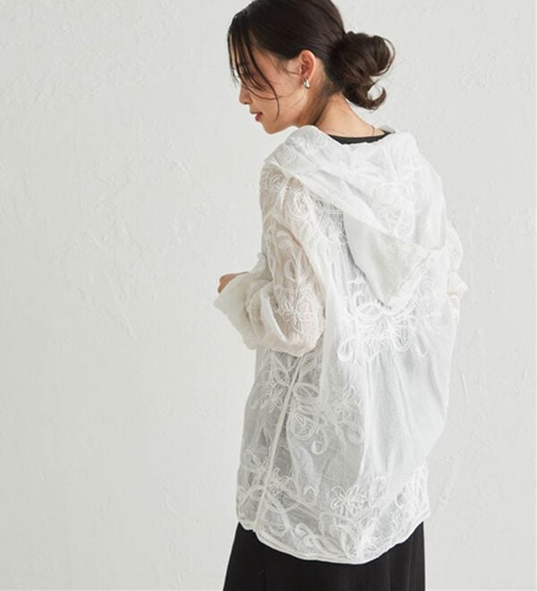 RANAN（ラナン）の「コード刺繍フードシャツ（シャツ）」｜詳細画像