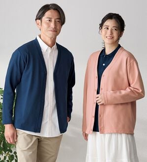 「＜シンプル＆プラス＞毎日活躍！お買得カーディガン（メンズカーディガン）」｜詳細画像