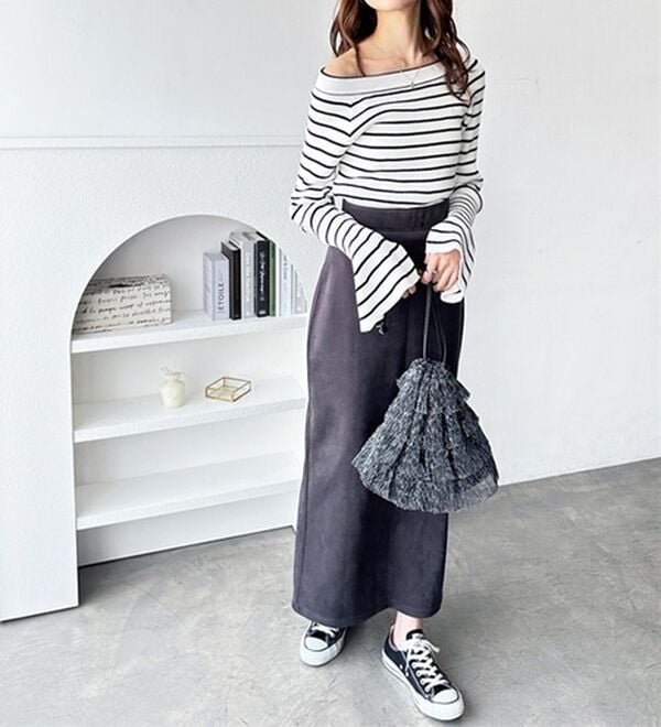 GeeRA（ジーラ）の「バレエネックフレアスリーブニット（ニット・セーター）」｜詳細画像