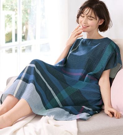 LAVIENNE（ラヴィエンヌ）の「【２枚組】着るタオルワンピース（パジャマ・ルームウェア）」