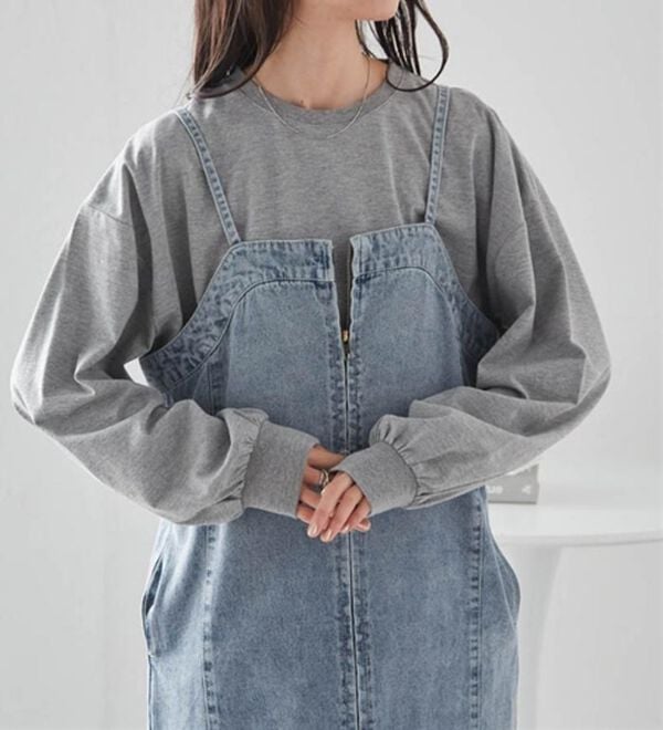 RANAN（ラナン）の「多機能ベーシックオーバーサイズ長袖Tシャツ（Tシャツ）」｜詳細画像