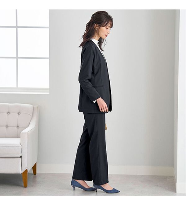 BELLUNA（ベルーナ）の「【４点セット】＜５つのラクが嬉しい！＞洗える！ストレッチ素材４点セットスーツ（その他スーツ）」｜詳細画像