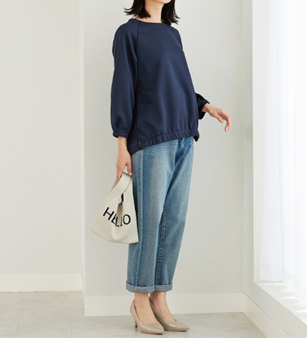 BELLUNA（ベルーナ）の「軽やか！メッシュダンボールプルオーバー（カットソー）」｜詳細画像