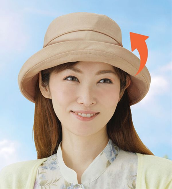 「年中かぶれるＵＶデニム調帽子（帽子）」｜詳細画像